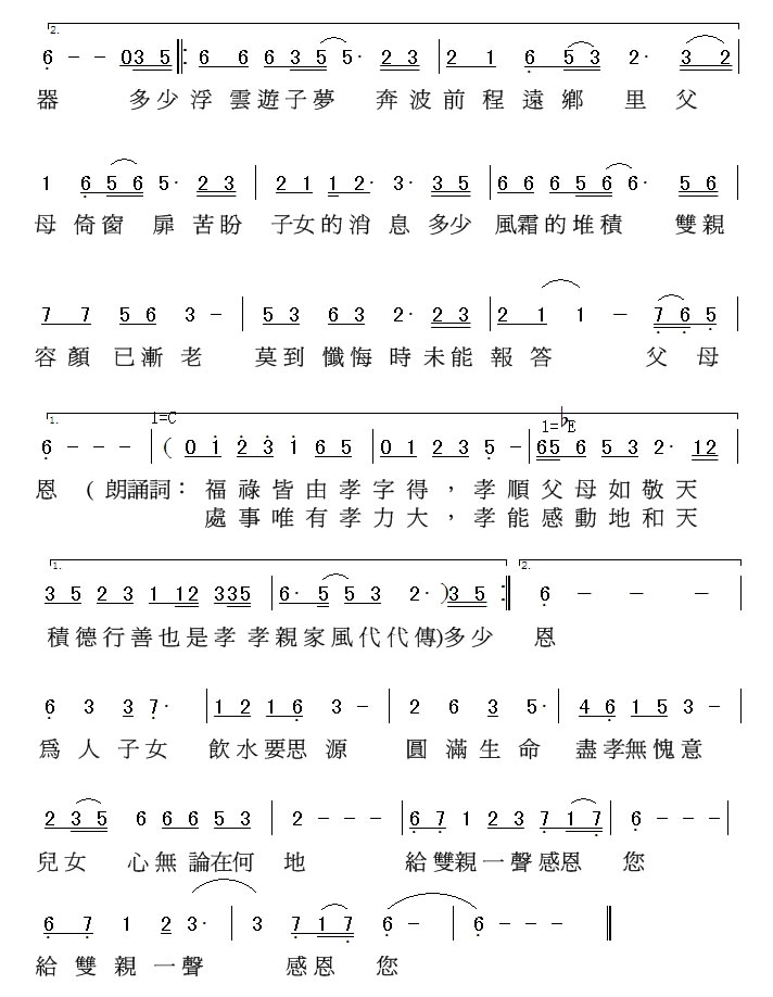 跪羊图歌谱