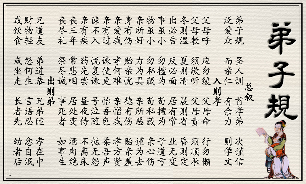 弟子规教材 _ 弟子规公益网www.dizigui.cn